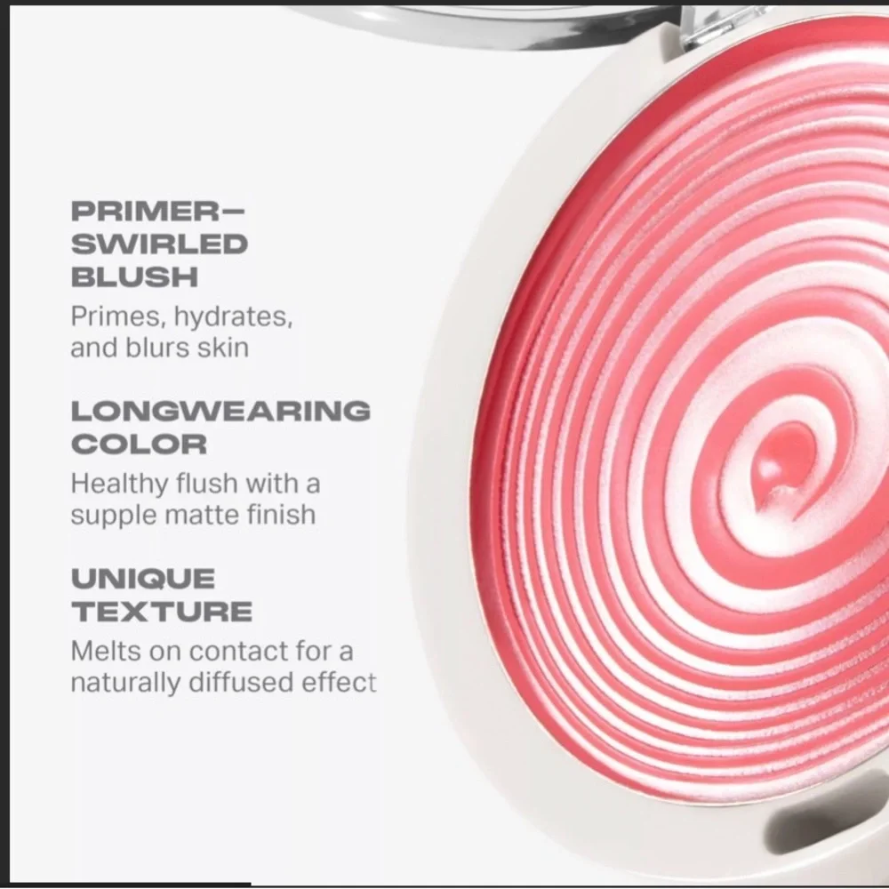 Morphe ENERGIZED Huephoric 3-1 silk blush Swirl Compact cream blush